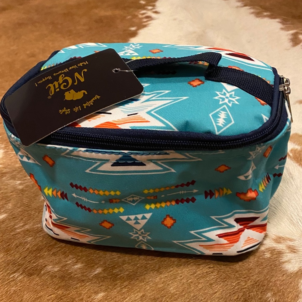 Turquoise Southwestern Cosmetic Bag